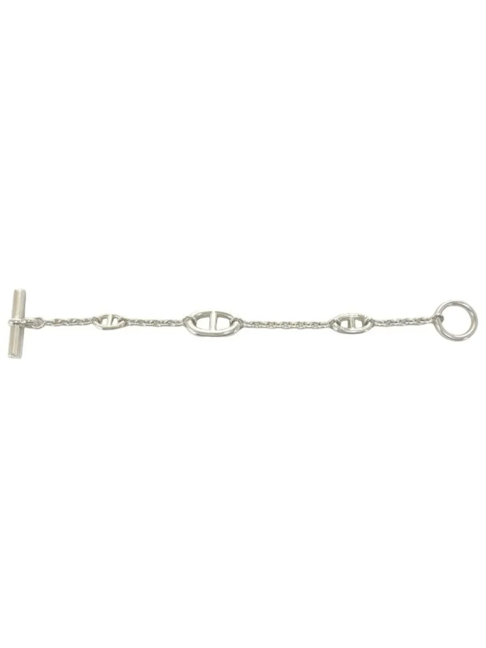 Hermes Chaine D'Ancre Farandole LG Bracelet 925 Sterling Silver